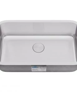 Sinks Allora USA - KSN-3018-16 - 30" X 18" X 9" Undermount Single Large Bowl 16 Gauge Stainless Steel Kitchen Sink